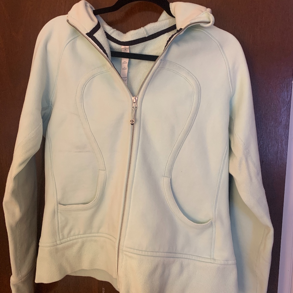 LULULEMON - Mint Hooded Zip-up Sweatshirt